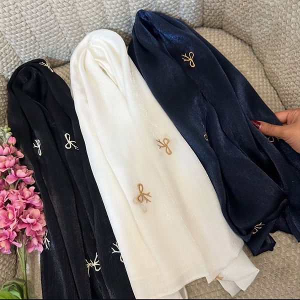 شال پاپیونی حریر نخ در رنگبندی