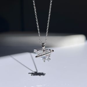 گردنبند استیل زنانه قلب سفید
