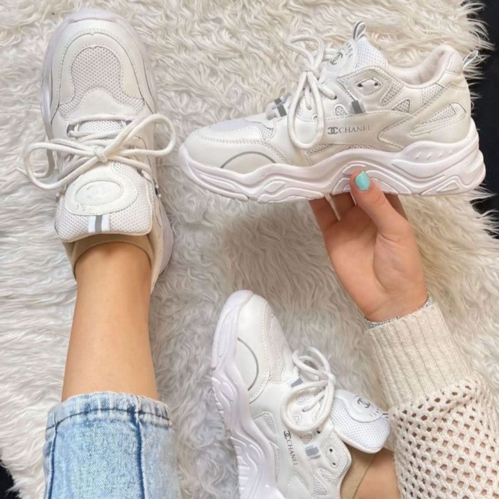 خرید انلاین کفش لژدار زنانه مدل چنل بارب رنگ سفید