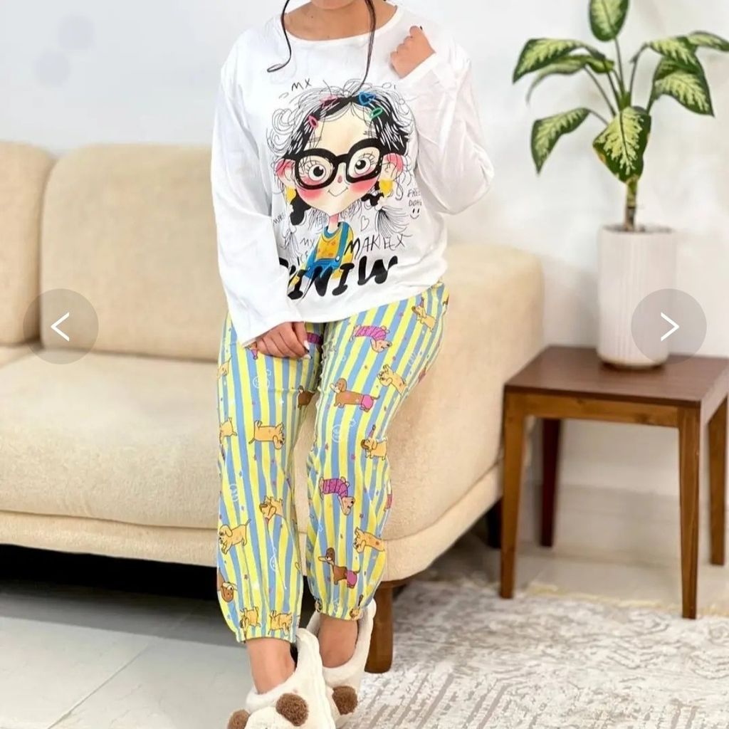 خرید اینترنتی ست لباس شلوار زنانه دخترانه نخ تن خور عالی