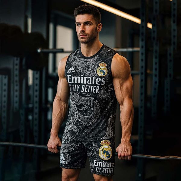 ست رکابی شلوارک مردانه طرح اژدها