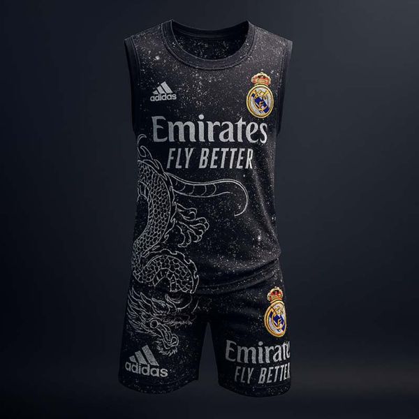 ست رکابی شلوارک مردانه طرح اژدها