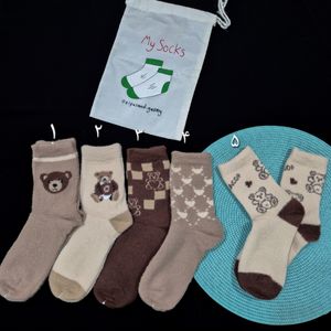 جوراب ساقدار زنانه پشمی موهر کوکو هانا