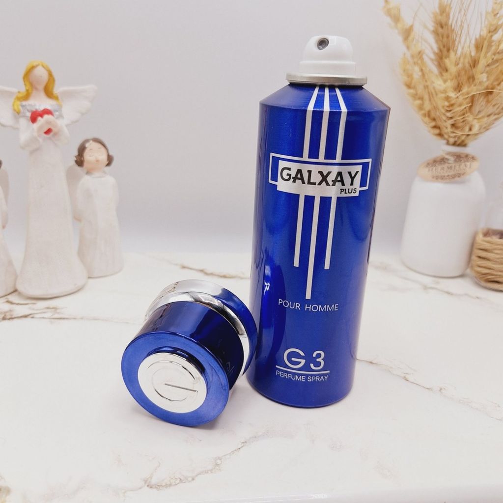 خرید آنلاین اسپری بدن خوشبو کننده مردانه گلکسی G3perfume