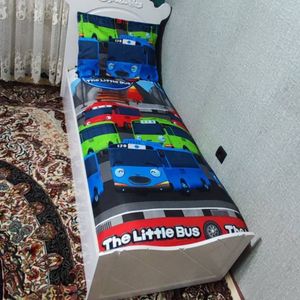 قیمت ارزان روتختی یک نفره پسرانه اتوبوس روتختی یکنفره ماشینی اتوبوس