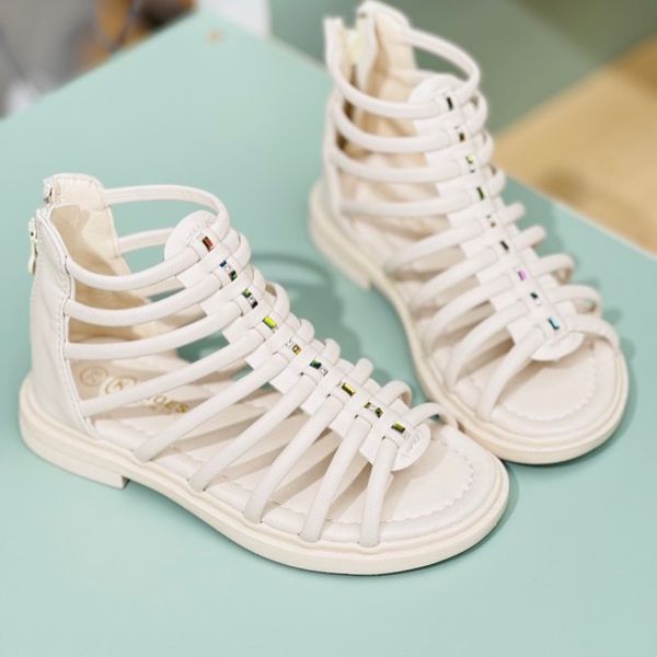 صندل دخترانه طرح گلادیاتور بند ریز برند Kshoes کد 4010701