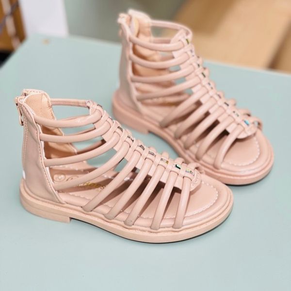 صندل دخترانه طرح گلادیاتور بند ریز برند Kshoes کد 4010701