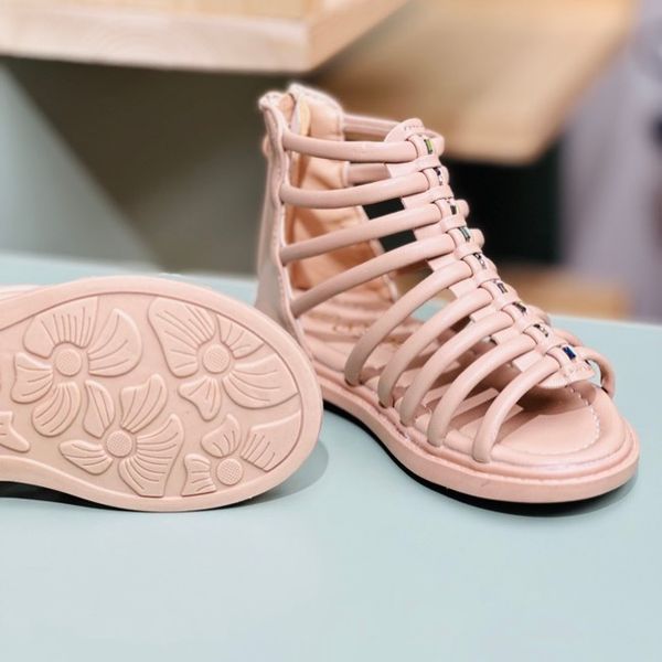 صندل دخترانه طرح گلادیاتور بند ریز برند Kshoes کد 4010701