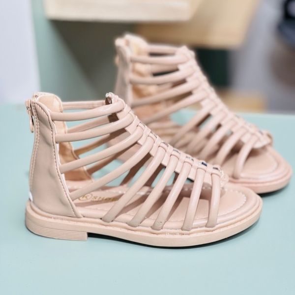 صندل دخترانه طرح گلادیاتور بند ریز برند Kshoes کد 4010701