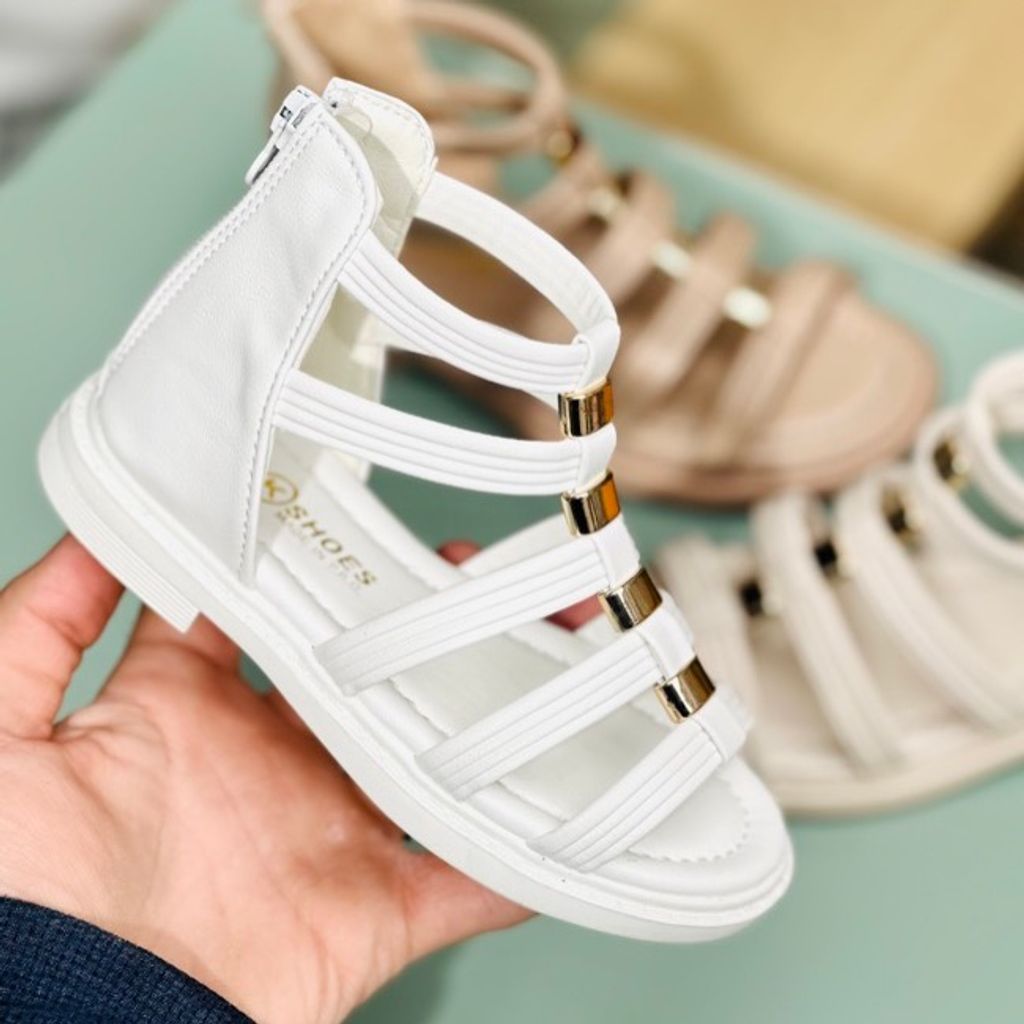 خرید اینترنتی قیمت صندل دخترانه طرح گلادیاتور برند Kshoes کد 4010702