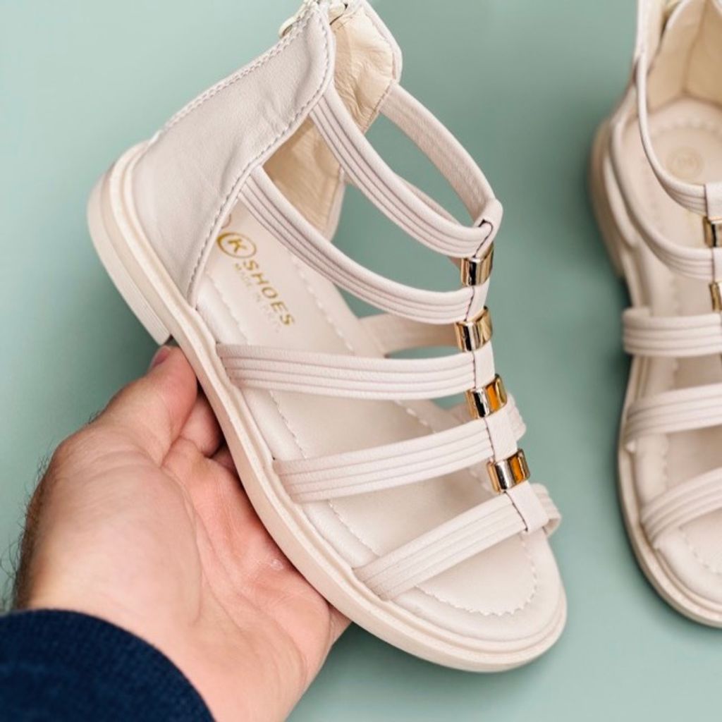 خرید اینترنتی قیمت صندل دخترانه طرح گلادیاتور برند Kshoes کد 4010702