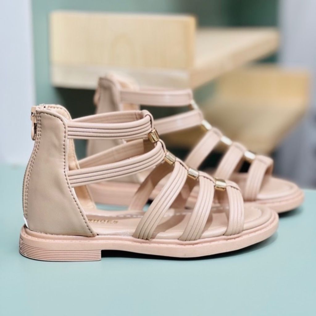 خرید اینترنتی صندل دخترانه طرح گلادیاتور برند Kshoes کد 4010702