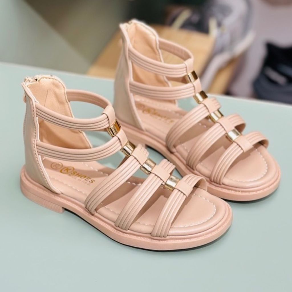 خرید انلاین صندل دخترانه طرح گلادیاتور برند Kshoes کد 4010702