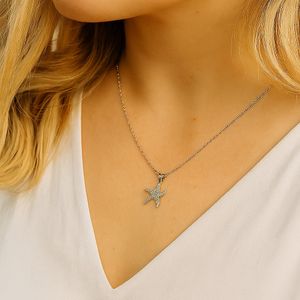 گردنبند استیل زنانه ستاره دریایی