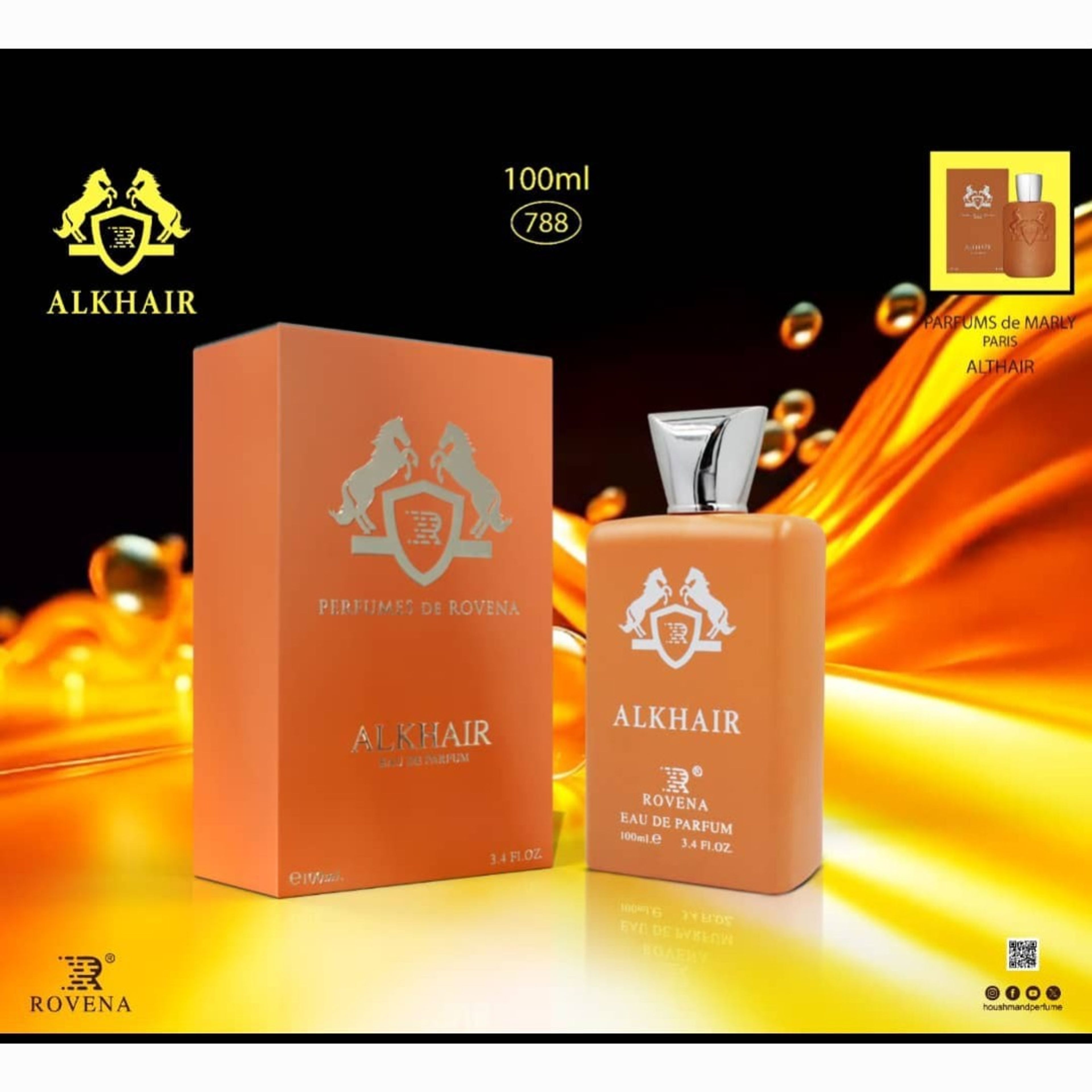 خرید انلاین ادکلن ALKHAIR ROVENA روونا مشابه مارلی آلتایر