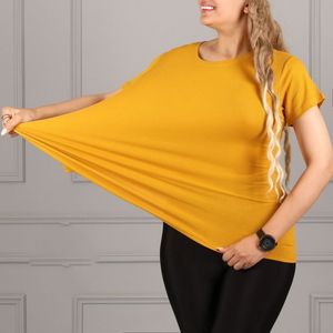 قیمت ارزان تیشرت کبریتی پنبه زنانه فری سایز 38 الی 46