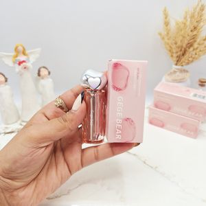 قیمت ارزان لیپ گلاس طرح کره ای سنگی برند GEGE BEAR کارتن صورتی