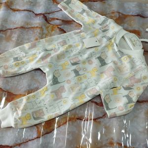 قیمت ارزان سرهم نخی نوزادی  طرح پنبه