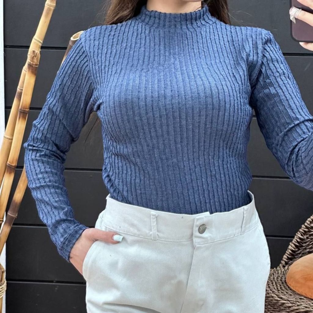 خرید انلاین بلوز فانریپ آستین بلند  راحتی و استایل مدرن در دو رنگ جذاب فری تا 42