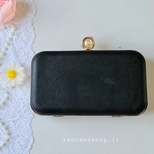 خرید آنلاین کیف کلاچ آماده مروارید دار مستطیل دور گرد