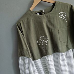 قیمت شومیز مانتویی مزونی گلدوزی تا سایز 52