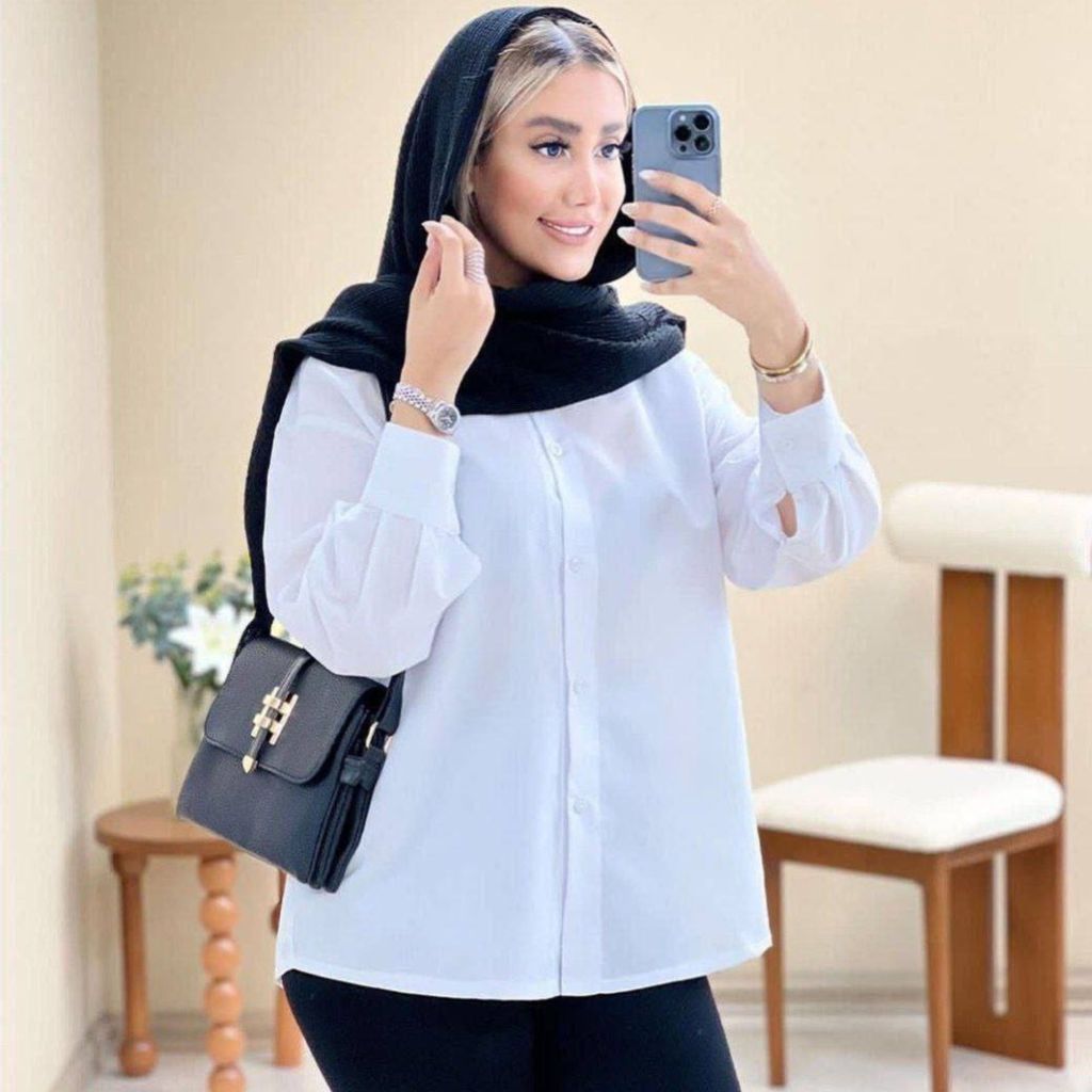 خرید انلاین شومیز سفید زنانه