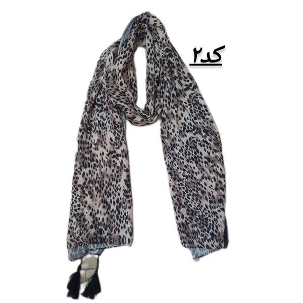 شال طرح پلنگی پلیسه ای کد 611