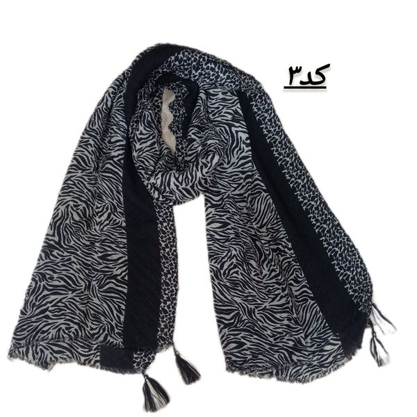 شال طرح پلنگی پلیسه ای کد 611