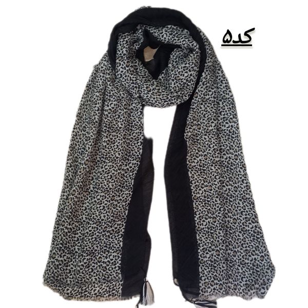 شال طرح پلنگی پلیسه ای کد 611