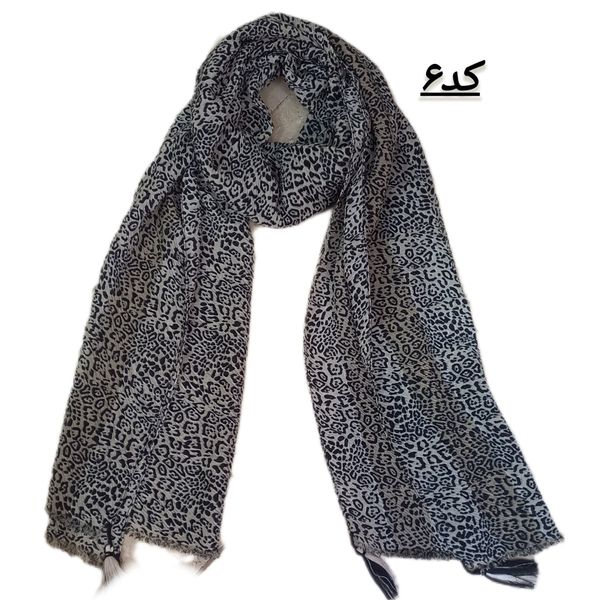 شال طرح پلنگی پلیسه ای کد 611