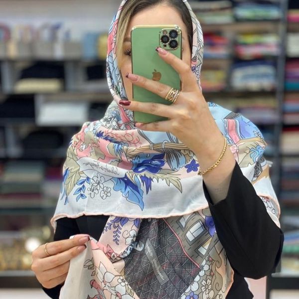 روسری تمان نخ دوردستدوز