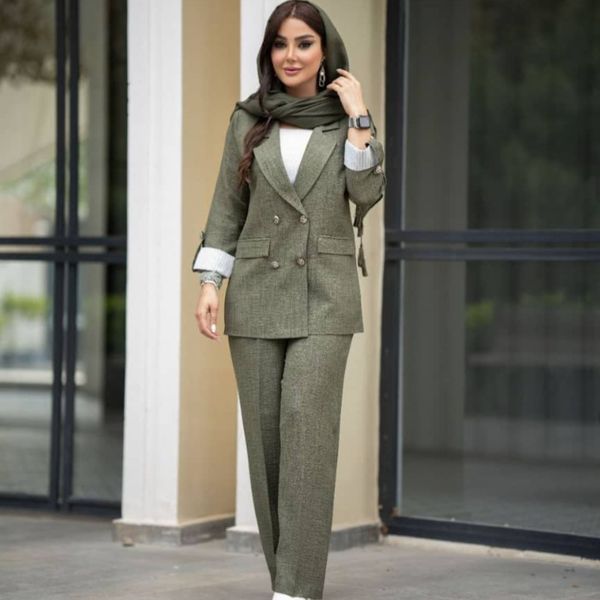 کت شلوار شانتون تابستونی