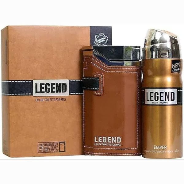 ادکلن لجند اصل به همراه اسپری شرکت امپر امارات (LEGEND EMPER)