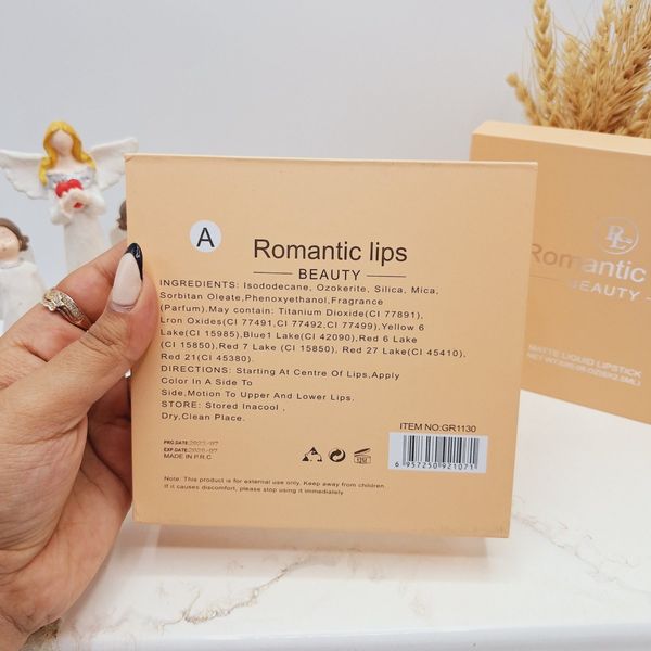 باکس رژ مایع اورجینال برند ROMANTIC LIP