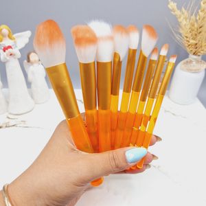 فروش اینترنتی ست براش 8 تیکه شیشه ای رنگ پاستیلی
