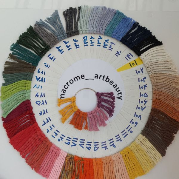 شلف چوبی مکرومه بافی طرح یارا