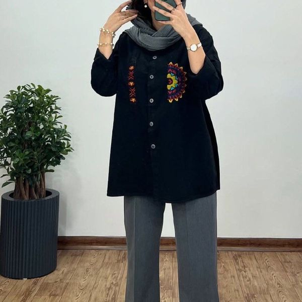 مانتو الیاف خورشید کد 9914