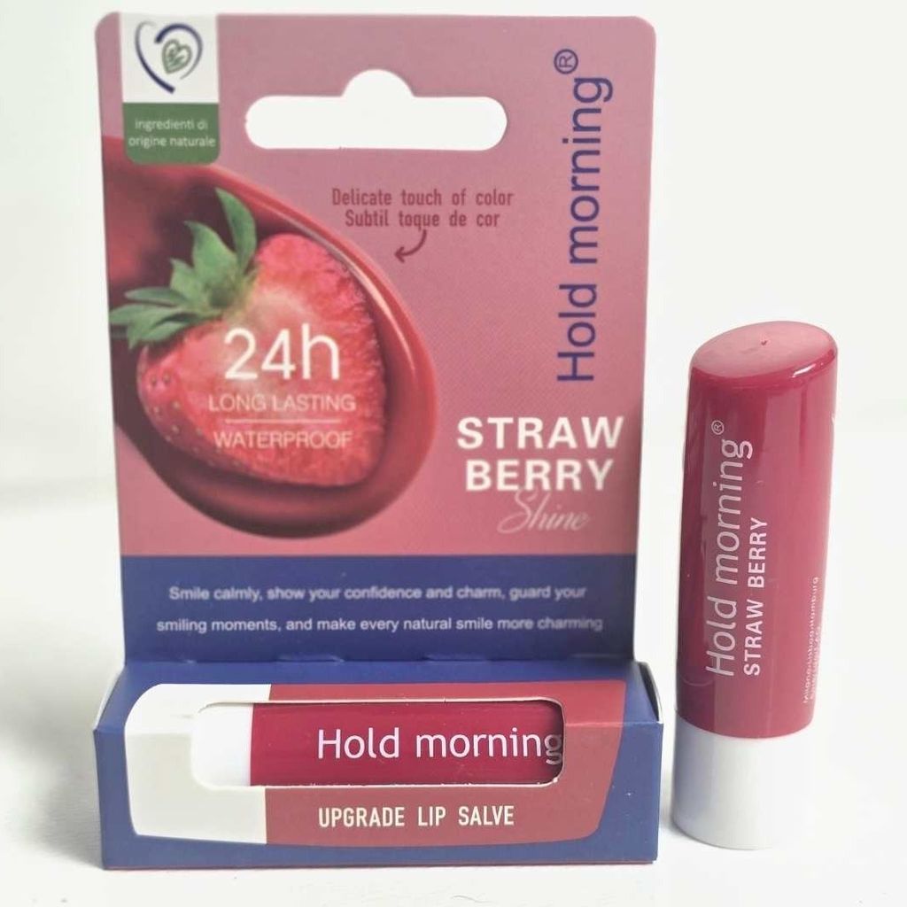 خرید اینترنتی بالم لب هلدمورنینگ طرح لابلو HOLD MORNING مدل توت فرنگی