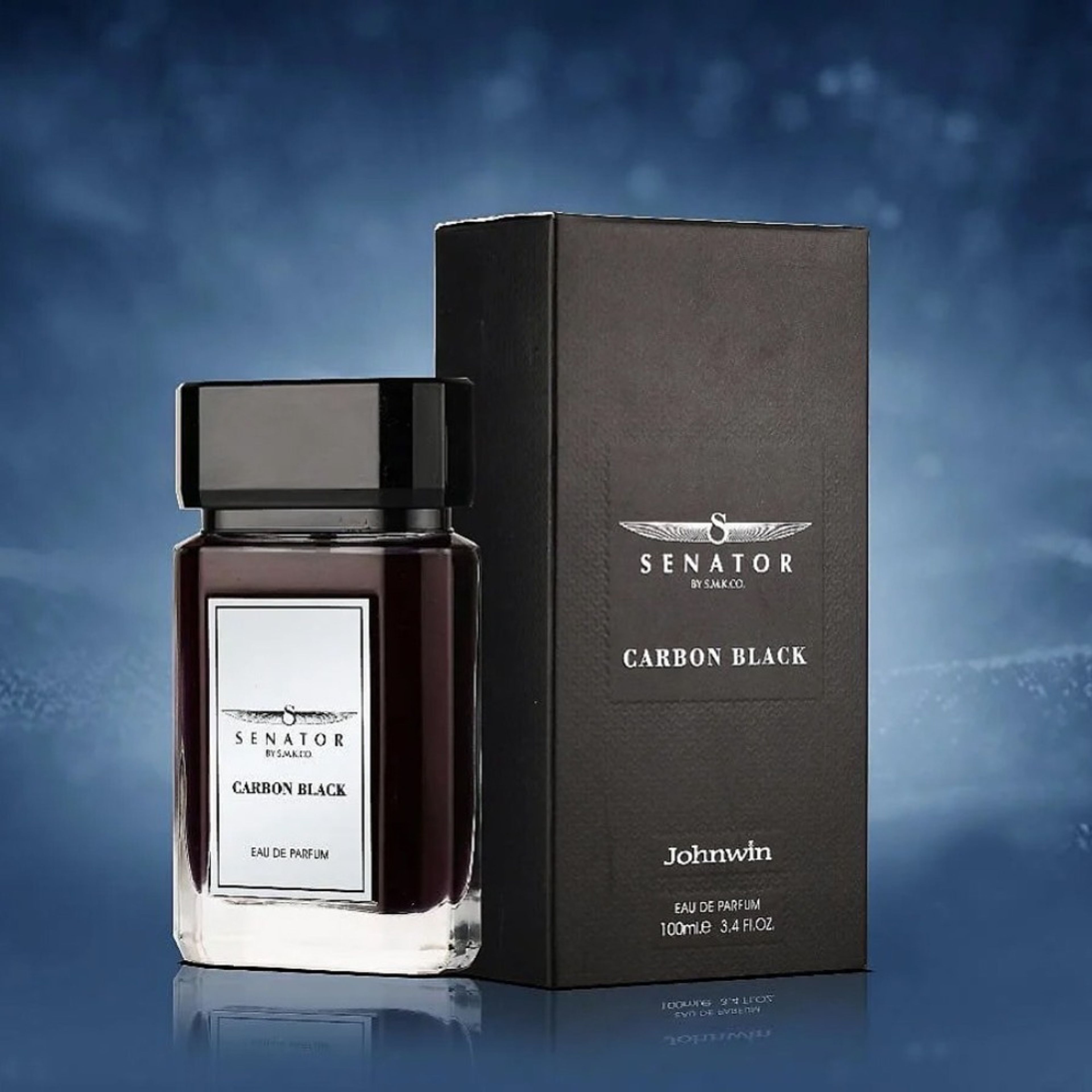قیمت ارزان عطر خاص و کمیاب مردانه سناتور کربن بلک جانوین - تلخ و گرم - 100 میل