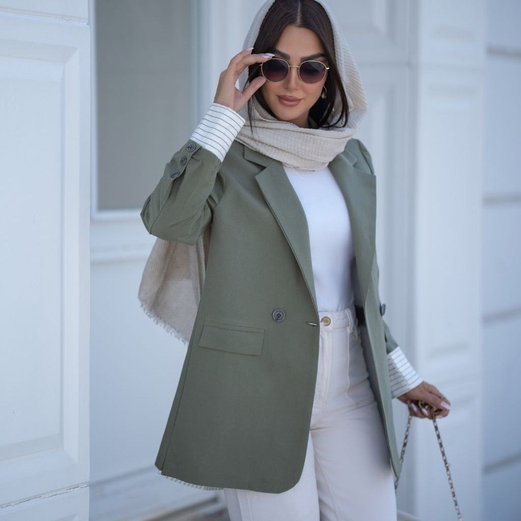 فروش اینترنتی مانتو کتی پشت راه راه پینترستی تا سایز 52