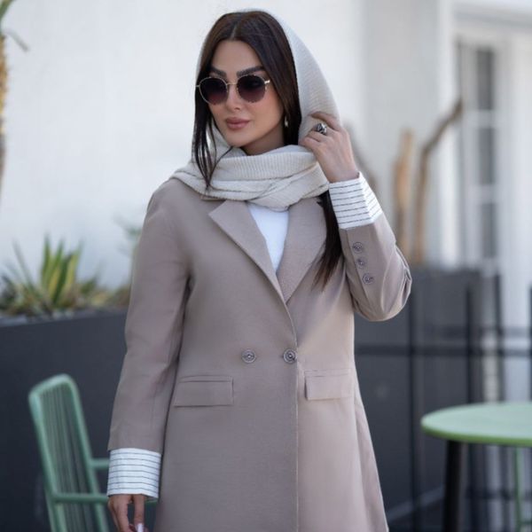 مانتو کتی پشت راه راه پینترستی تا سایز 52