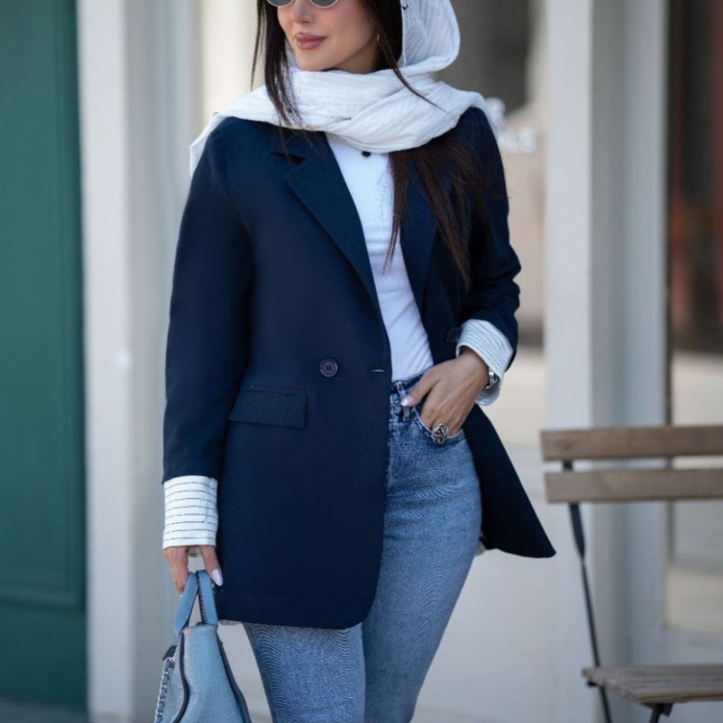 فروش اینترنتی مانتو کتی پشت راه راه پینترستی تا سایز 52