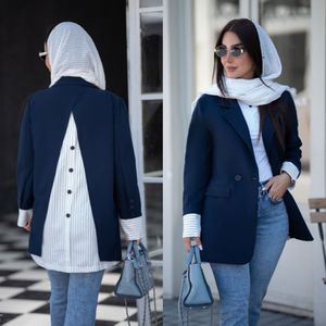 مشخصات مانتو کتی پشت راه راه پینترستی تا سایز 52