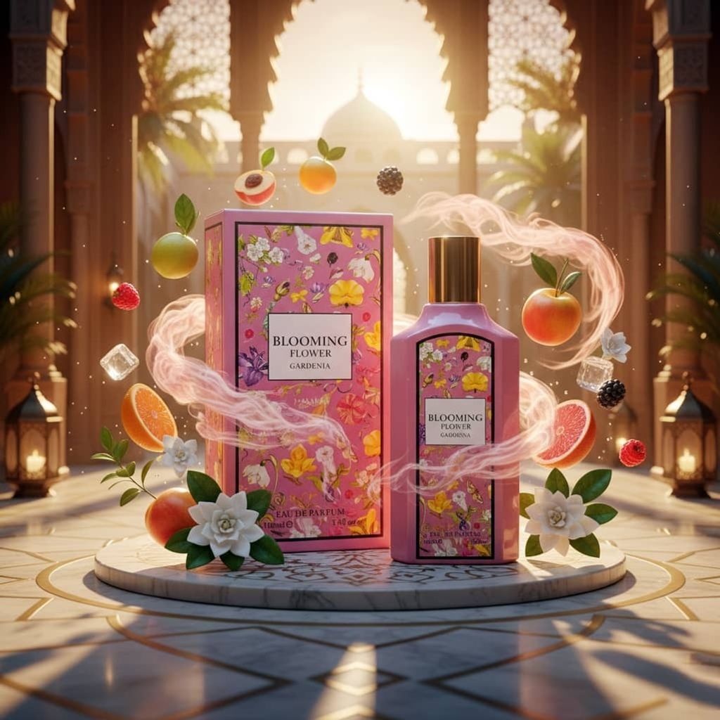 خرید آنلاین عطر فوق جدید و خوشبو گلی زنانه بلومینگ فلاور گاردنیا فراگرنس ورد