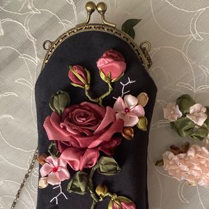 خرید انلاین کیف موبایل مجلسی شاخه رز