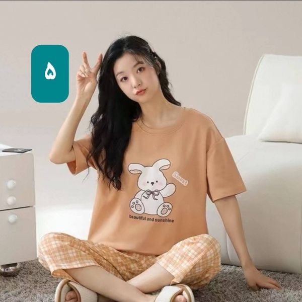 ست تیشرت شلوارک سوپر پنبه زنانه و دخترانه کیفیت عالی وارداتی