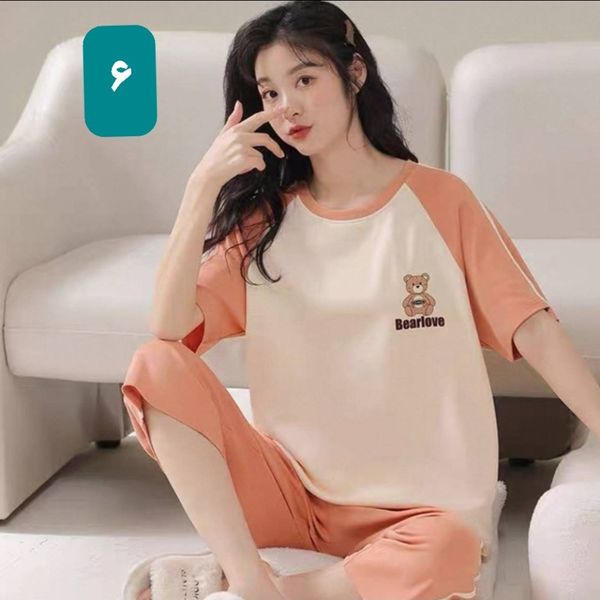ست تیشرت شلوارک سوپر پنبه زنانه و دخترانه کیفیت عالی وارداتی