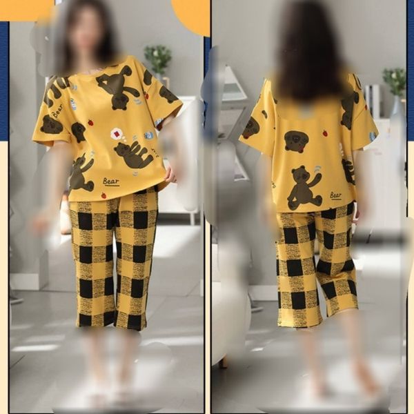 ست تیشرت شلوارک سوپر پنبه زنانه و دخترانه کیفیت عالی وارداتی