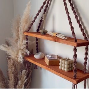 شلف مکرومه بافی دو طبقه