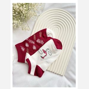 جوراب مچی زنانه طرح فلامینگو